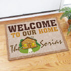 Log Cabin Welcome Doormat